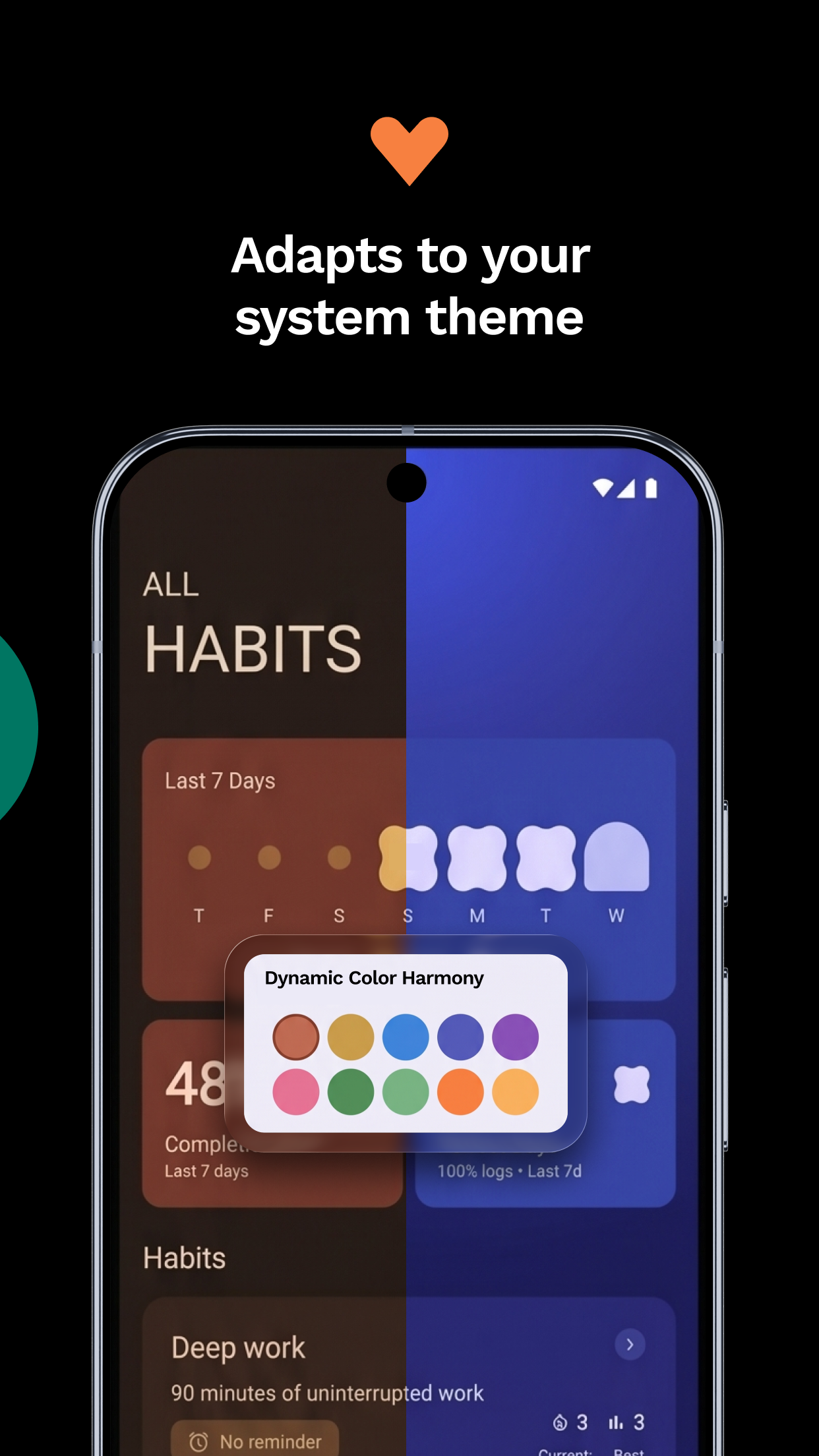 looplog — adapts to your system theme